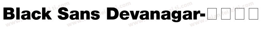 Black Sans Devanagar字体转换